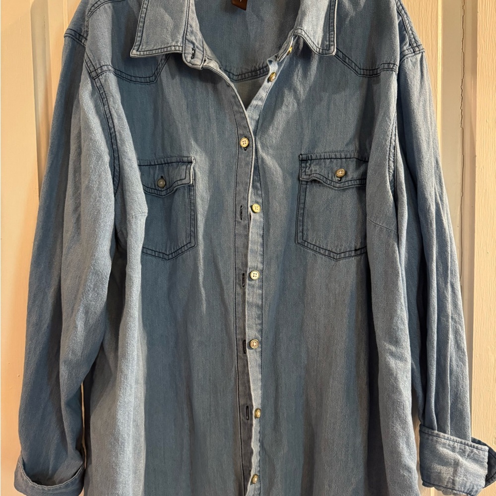 Bit & Bridle Blue Button-Down Shirt